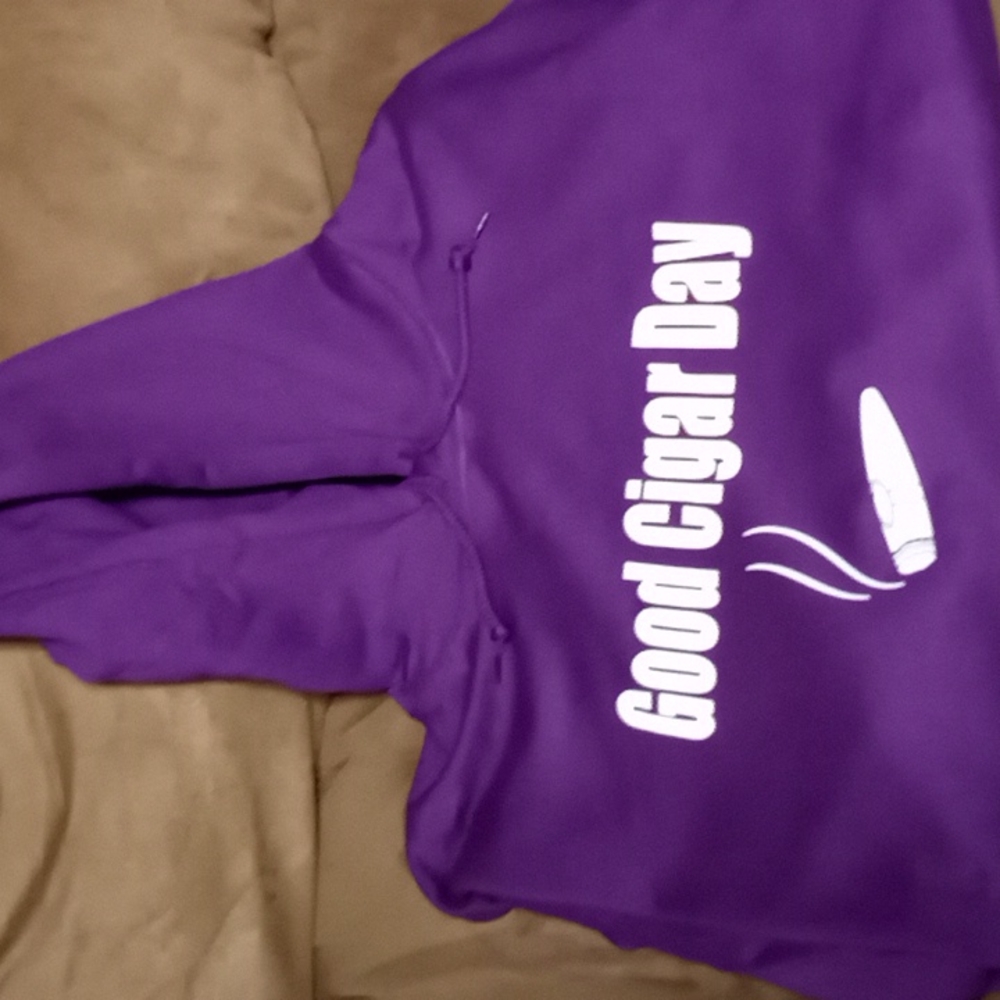 Good Cigar Day Hooded Sweatshirt. Sm-4XL